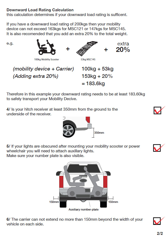 Mobility Scooter Carrier - Medium