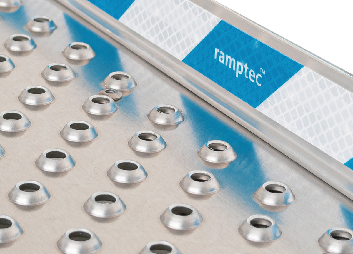 Aluminium Wheelchair / Scooter Ramp Portable Folding - Punch Plate