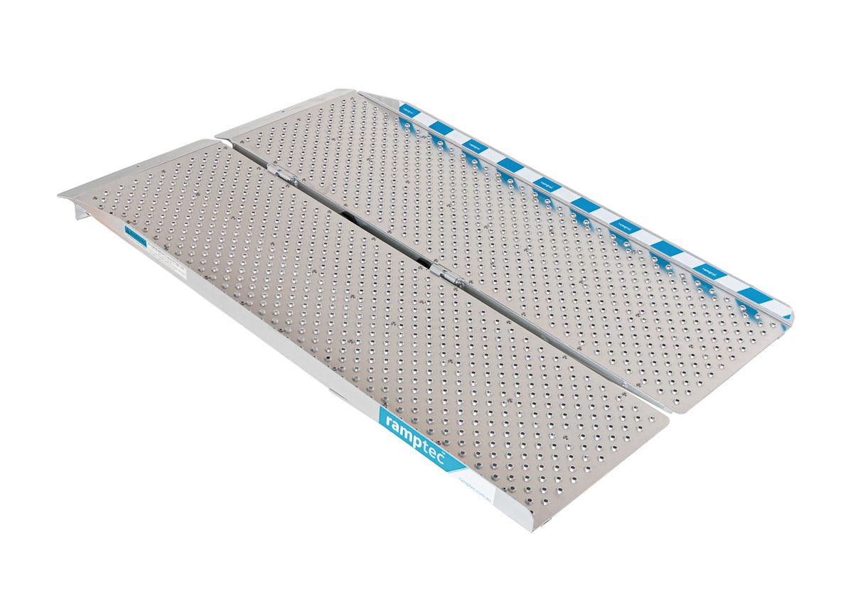 Aluminium Wheelchair / Scooter Ramp Portable Folding - Punch Plate